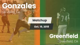 Matchup: Gonzales vs. Greenfield  2018