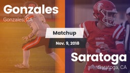 Matchup: Gonzales vs. Saratoga  2018