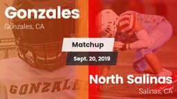 Matchup: Gonzales vs. North Salinas  2019