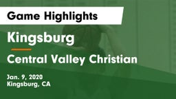 Kingsburg  vs Central Valley Christian Game Highlights - Jan. 9, 2020