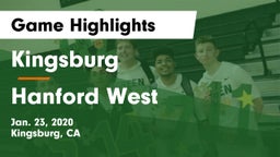 Kingsburg  vs Hanford West  Game Highlights - Jan. 23, 2020