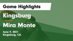 Kingsburg  vs Mira Monte  Game Highlights - June 9, 2021