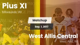 Matchup: Pius XI  vs. West Allis Central  2017