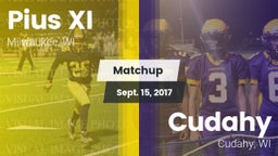 Matchup: Pius XI  vs. Cudahy  2017