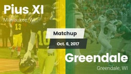 Matchup: Pius XI  vs. Greendale  2017