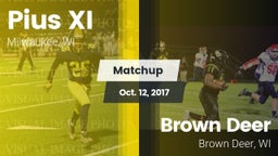 Matchup: Pius XI  vs. Brown Deer  2017