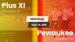 Matchup: Pius XI  vs. Pewaukee  2018