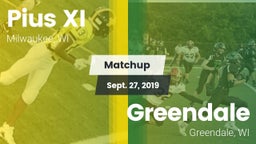 Matchup: Pius XI  vs. Greendale  2019