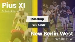Matchup: Pius XI  vs. New Berlin West  2019