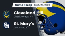 Recap: Cleveland Hill  vs. St. Mary's  2021