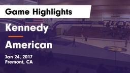 Kennedy  vs American Game Highlights - Jan 24, 2017