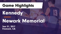 Kennedy  vs Newark Memorial  Game Highlights - Jan 31, 2017