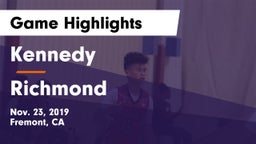 Kennedy  vs Richmond  Game Highlights - Nov. 23, 2019