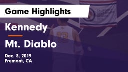 Kennedy  vs Mt. Diablo  Game Highlights - Dec. 3, 2019