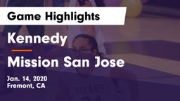 Kennedy  vs Mission San Jose Game Highlights - Jan. 14, 2020