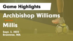 Archbishop Williams  vs Millis Game Highlights - Sept. 3, 2022
