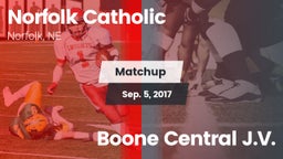 Matchup: Norfolk Catholic vs. Boone Central J.V. 2017