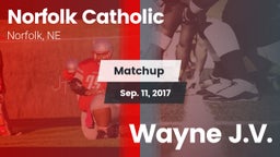 Matchup: Norfolk Catholic vs. Wayne J.V. 2017