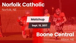 Matchup: Norfolk Catholic vs. Boone Central  2017