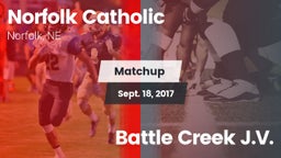 Matchup: Norfolk Catholic vs. Battle Creek J.V. 2017