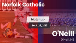 Matchup: Norfolk Catholic vs. O'Neill  2017