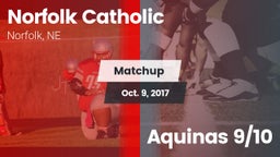 Matchup: Norfolk Catholic vs. Aquinas 9/10 2017