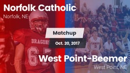 Matchup: Norfolk Catholic vs. West Point-Beemer  2017