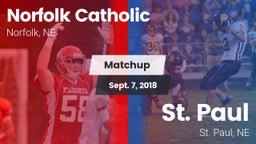 Matchup: Norfolk Catholic vs. St. Paul  2018