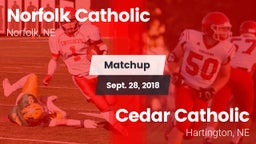 Matchup: Norfolk Catholic vs. Cedar Catholic  2018