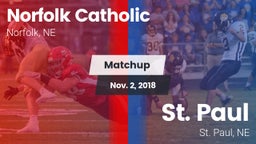Matchup: Norfolk Catholic vs. St. Paul  2018
