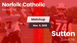 Matchup: Norfolk Catholic vs. Sutton  2018