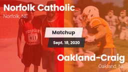 Matchup: Norfolk Catholic vs. Oakland-Craig  2020