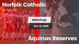 Matchup: Norfolk Catholic vs. Aquinas Reserves 2020