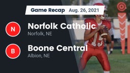 Recap: Norfolk Catholic  vs. Boone Central  2021