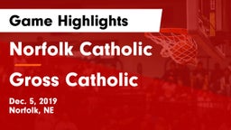 Norfolk Catholic  vs Gross Catholic  Game Highlights - Dec. 5, 2019