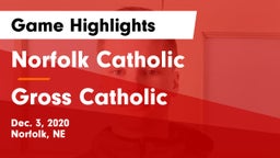 Norfolk Catholic  vs Gross Catholic  Game Highlights - Dec. 3, 2020