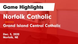 Norfolk Catholic  vs Grand Island Central Catholic Game Highlights - Dec. 5, 2020