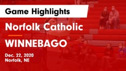 Norfolk Catholic  vs WINNEBAGO Game Highlights - Dec. 22, 2020