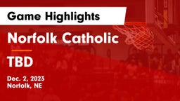 Norfolk Catholic  vs TBD Game Highlights - Dec. 2, 2023