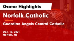 Norfolk Catholic  vs Guardian Angels Central Catholic Game Highlights - Dec. 18, 2021