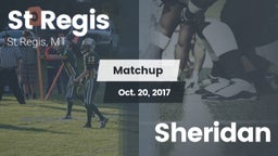 Matchup: St Regis HS vs. Sheridan  2017