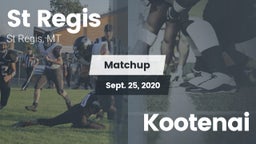 Matchup: St Regis HS vs. Kootenai  2020