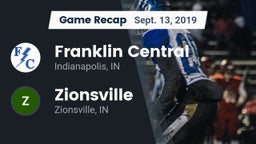Recap: Franklin Central  vs. Zionsville  2019