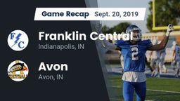 Recap: Franklin Central  vs. Avon  2019