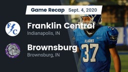 Recap: Franklin Central  vs. Brownsburg  2020
