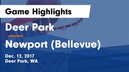 Deer Park  vs Newport  (Bellevue) Game Highlights - Dec. 12, 2017