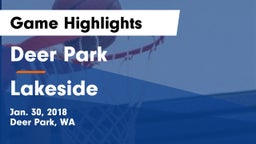 Deer Park  vs Lakeside  Game Highlights - Jan. 30, 2018