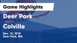 Deer Park  vs Colville  Game Highlights - Dec. 15, 2018