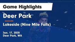 Deer Park  vs Lakeside  (Nine Mile Falls) Game Highlights - Jan. 17, 2020