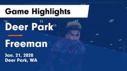 Deer Park  vs Freeman  Game Highlights - Jan. 21, 2020